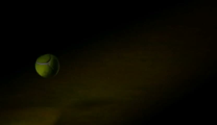 Andreas Ehstand hitting a ball, still frame